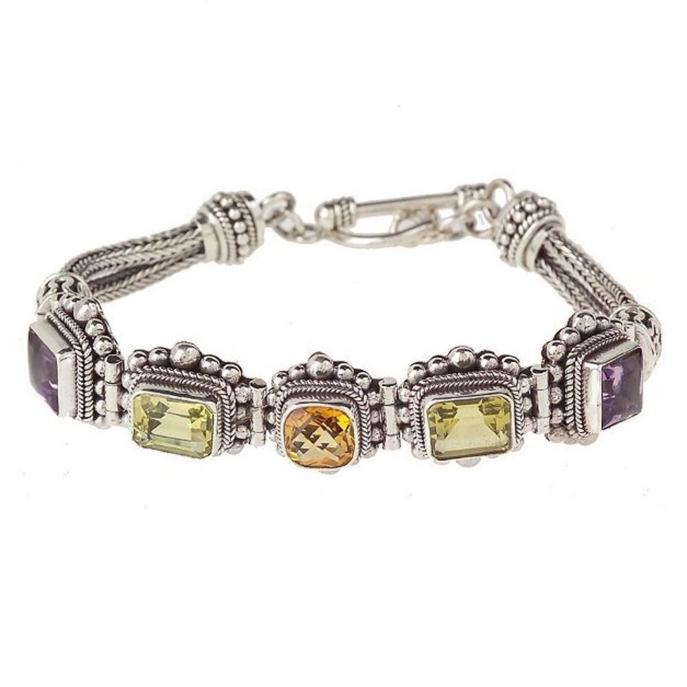 QVC Artisan Sterling 9.20 ct tw 7.25" Bracelet